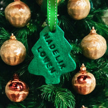 Load image into Gallery viewer, Nadelik Lowen Cornish Clay Christmas Tree Decoration

